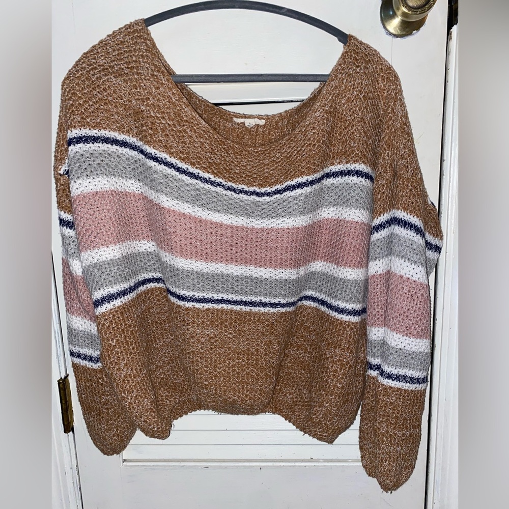 Multi color knit sweater
